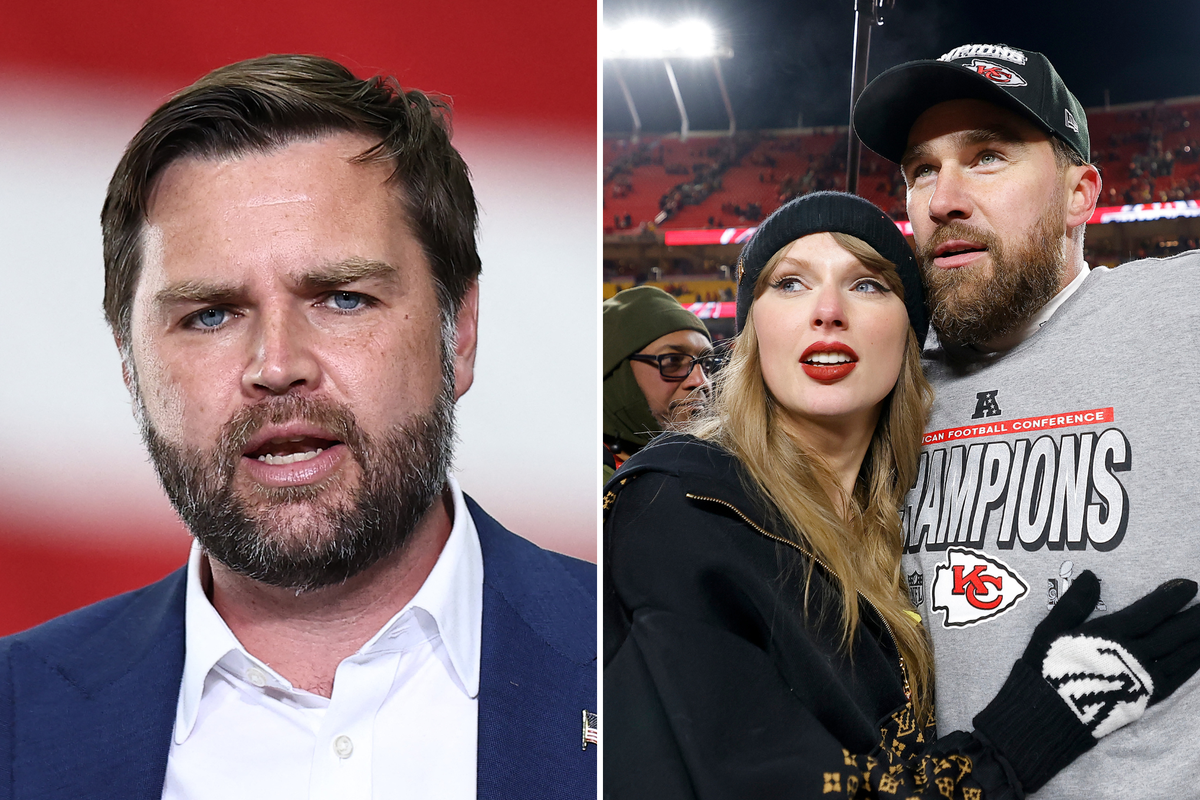 JD Vance ‘worried’ NFL will throw ‘Super Bowl wedding’ for Travis Kelce and Taylor Swift JD Vance ‘worried’ NFL will throw ‘Super Bowl wedding’ for Travis Kelce and Taylor Swift