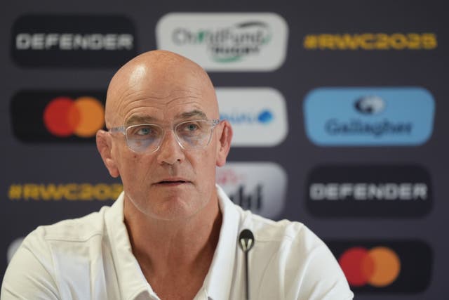 England head coach John Mitchell has made 13 changes to his starting XV for the World Cup meeting with Samoa (Joe Giddens/PA)