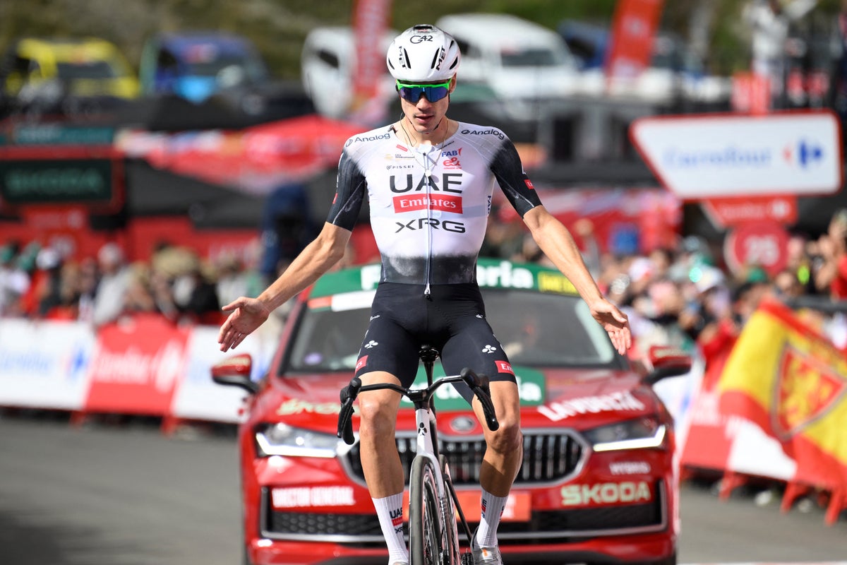 Juan Ayuso bounces back from poor performance to win Vuelta stage seven