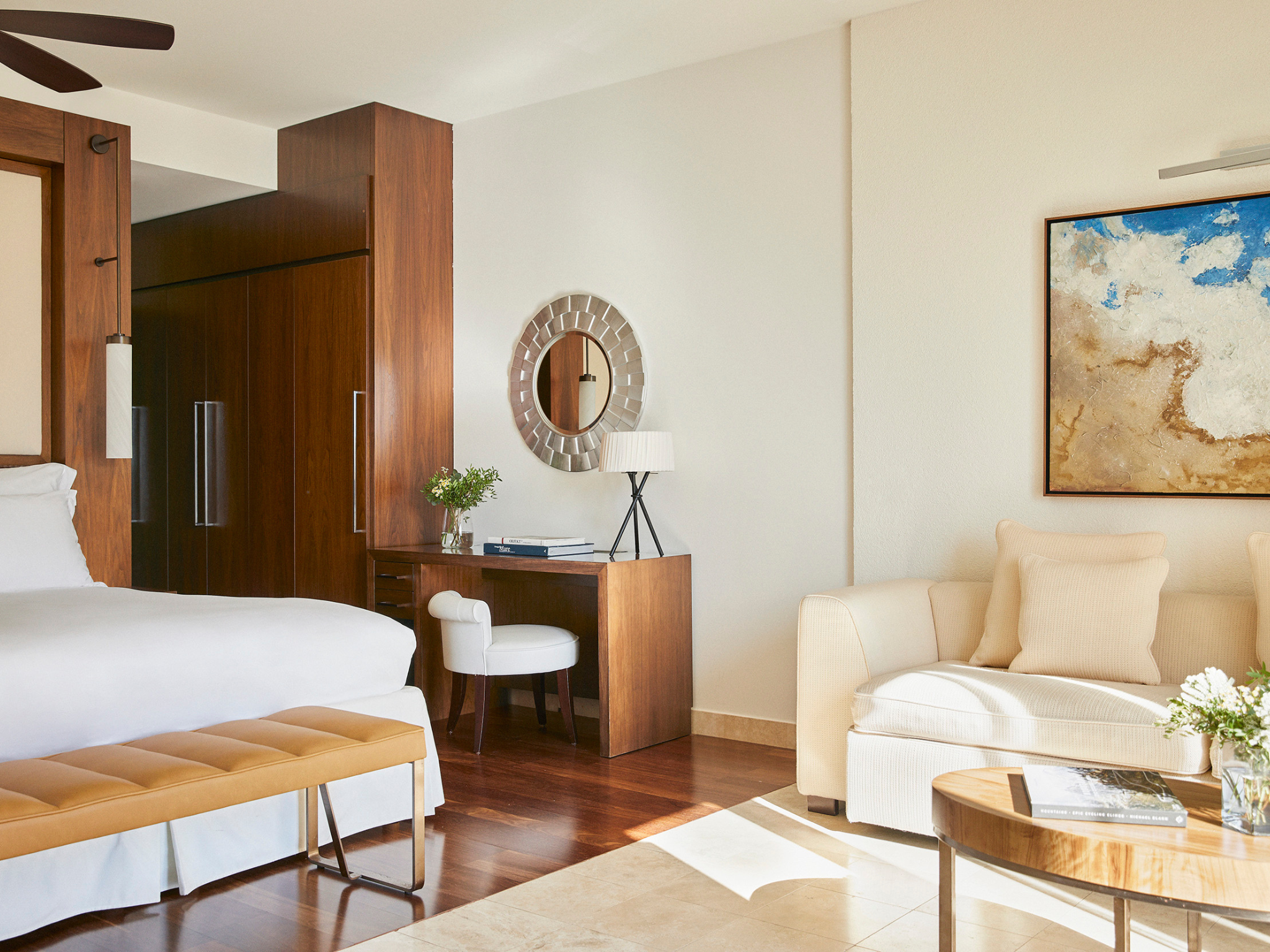 The rooms are shiny and comfortable and provide a relaxing place to rest with private sun salons on generous balconies