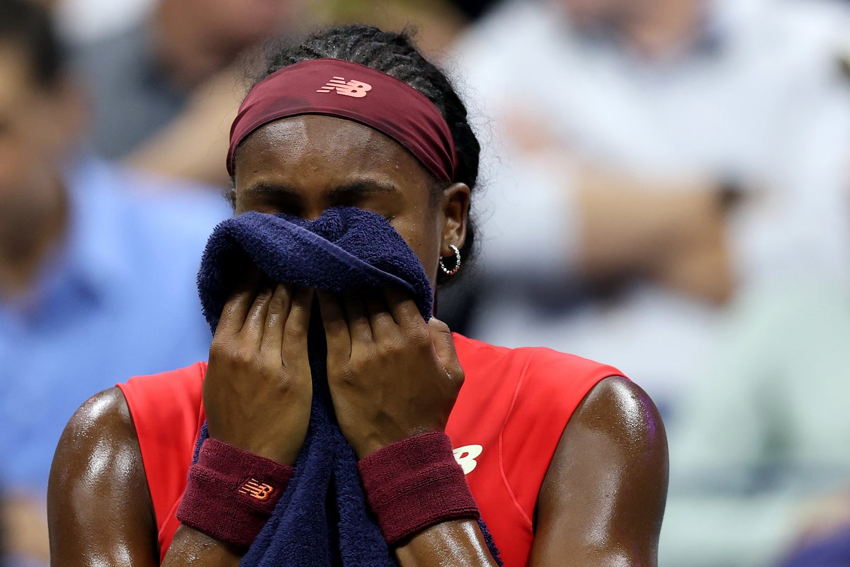 Coco Gauff fights through tears and struggling serve in US Open win