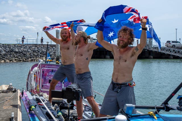 <p>Scottish brothers, Ewan, Jamie and Lachlan Maclean </p>