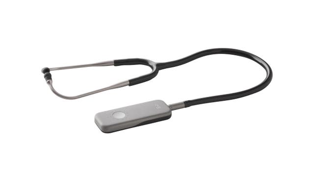 <p>The AI-powered stethoscope that has been developed by Imperial College London</p>