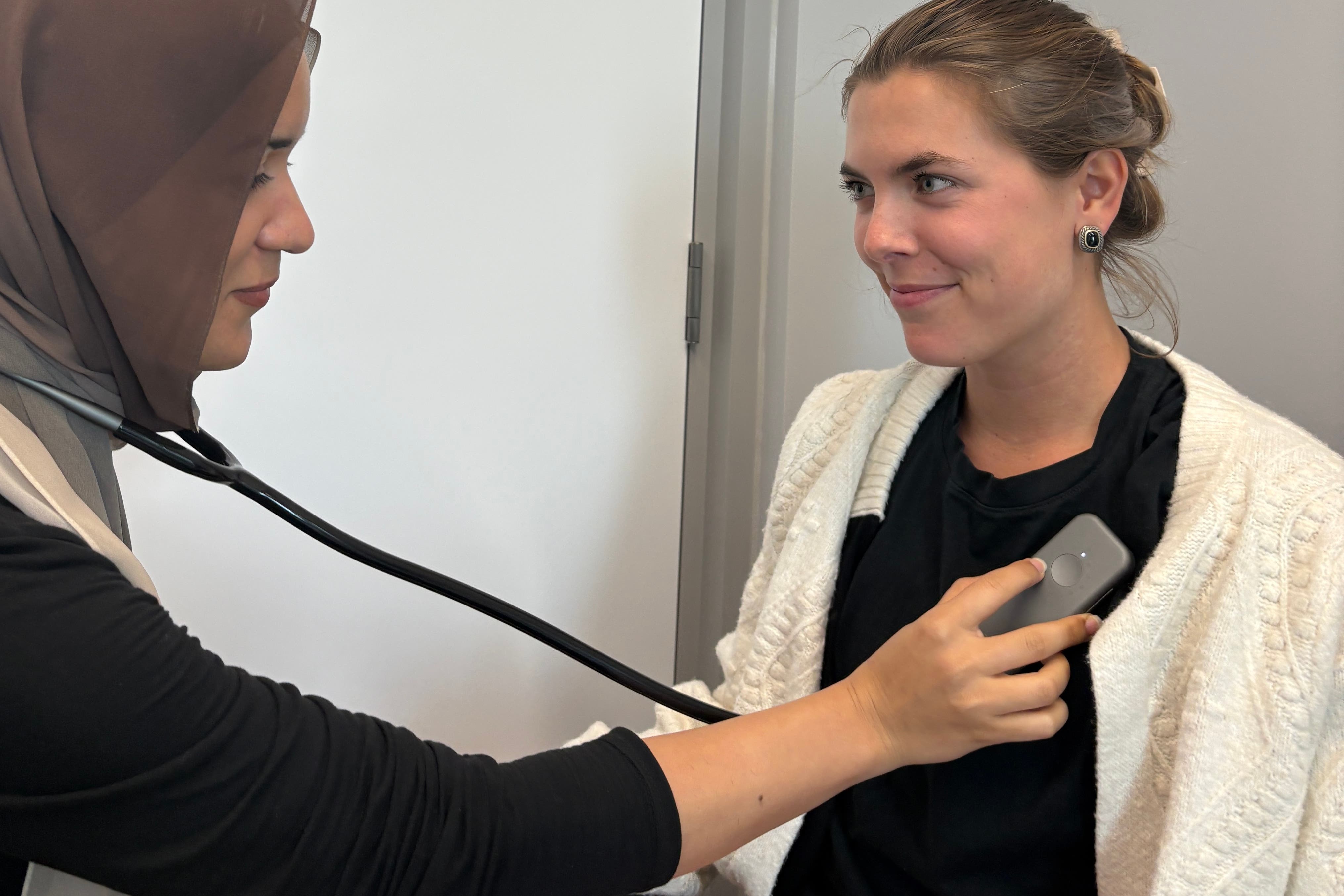 The STATHOSCOPE powered by AI allows doctors to test three different heart conditions in a few seconds
