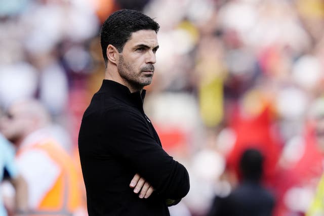 Arsenal manager Mikel Arteta (Nick Potts/PA)