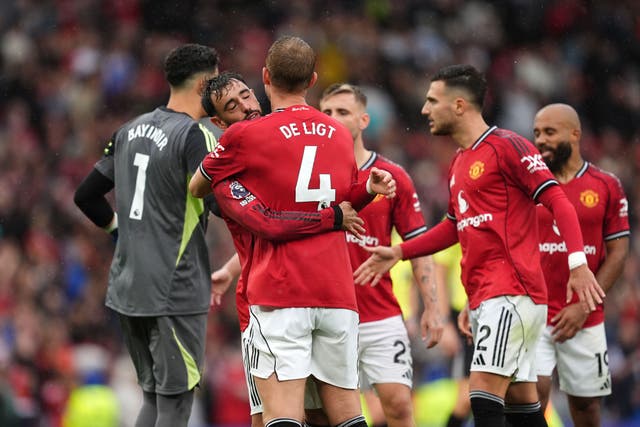 Matthijs de Ligt says the players are more to blame for the Grimsby defeat than the manager (Martin Rickett/PA)