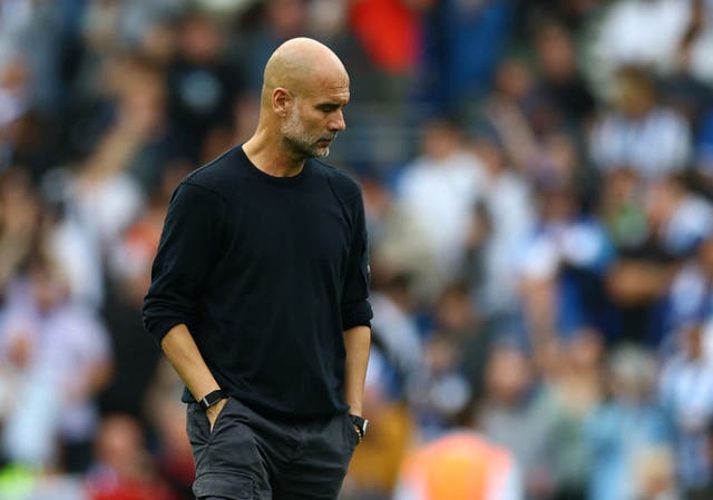 <p>Pep Guardiola’s side have lost back-to-back matches</p>