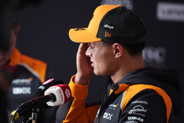 Lando Norris knows he has a huge uphill struggle to win his maiden world championship (Bradley Collyer/PA)