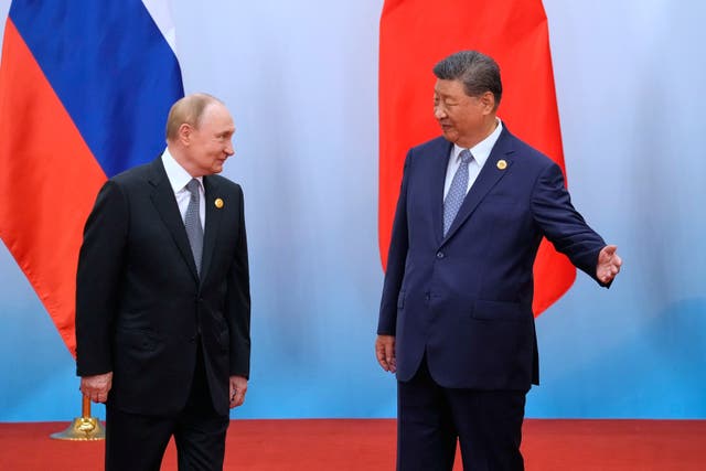 <p>Xi Jinping criticised what he called “bullying behaviour” from Western nations as he outlined a new world order at a showpiece summit with Vladimir Putin in China</p>
