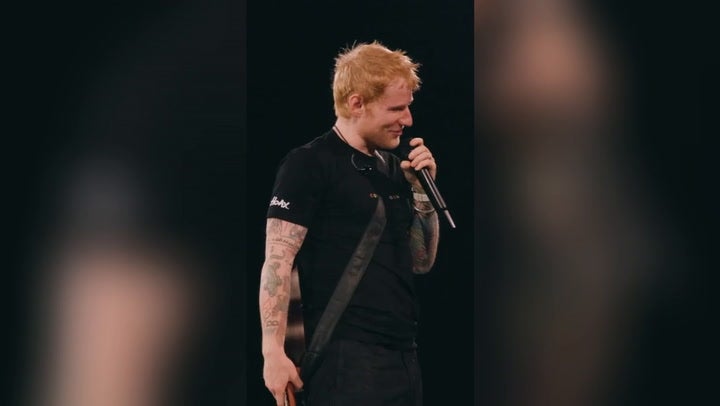 <p>Ed Sheeran pauses show after couple break up in awkward moment.</p>