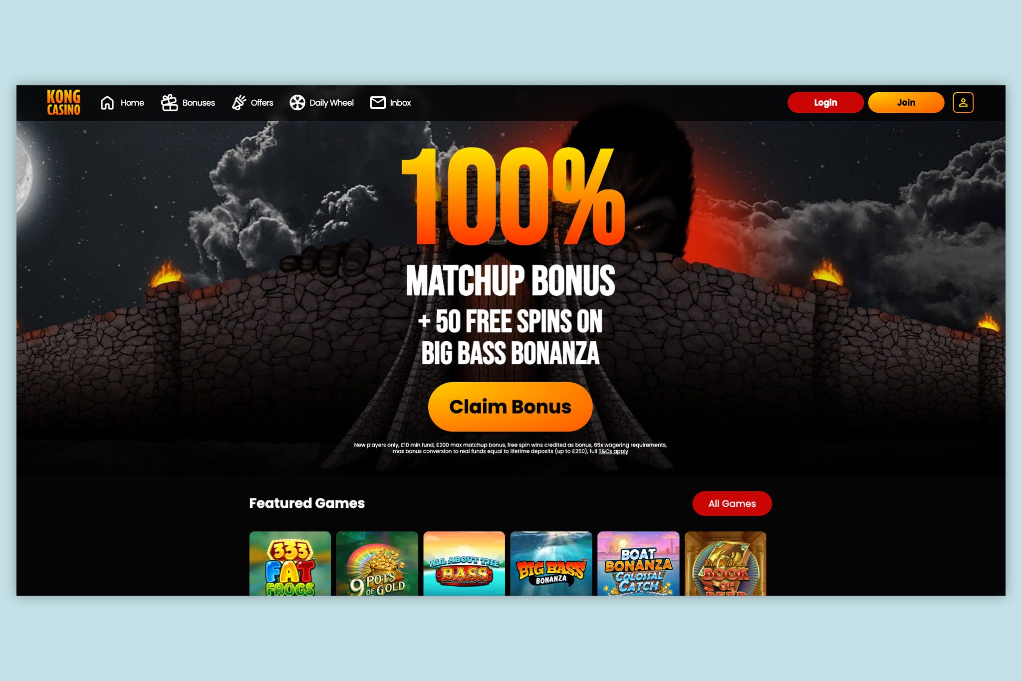 Kong Casino offer one of the best casino sign up offers on the market