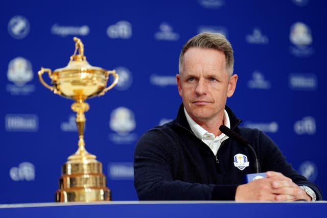 <p>‘For me, as fun and as good as Rome was, I want to make this an even better experience for them,’ Luke Donald said of his 12-strong European team </p>