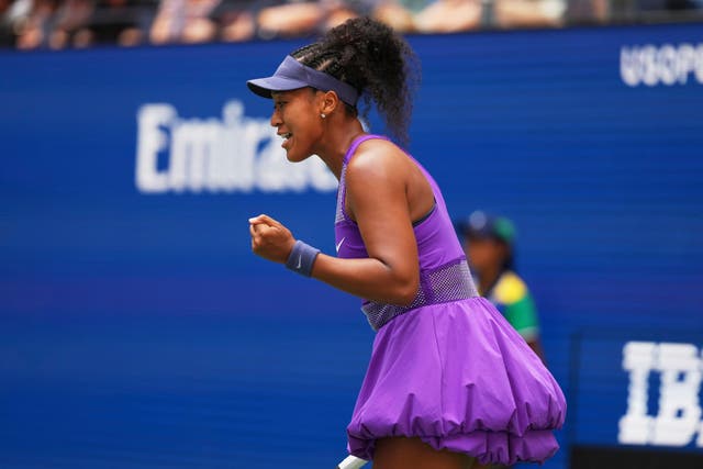Naomi Osaka was celebrating in New York (Kirsty Wigglesworth/AP)