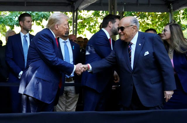 <p>Donald Trump issues pardons for members of his 2020 campaign legal team late Sunday </p>