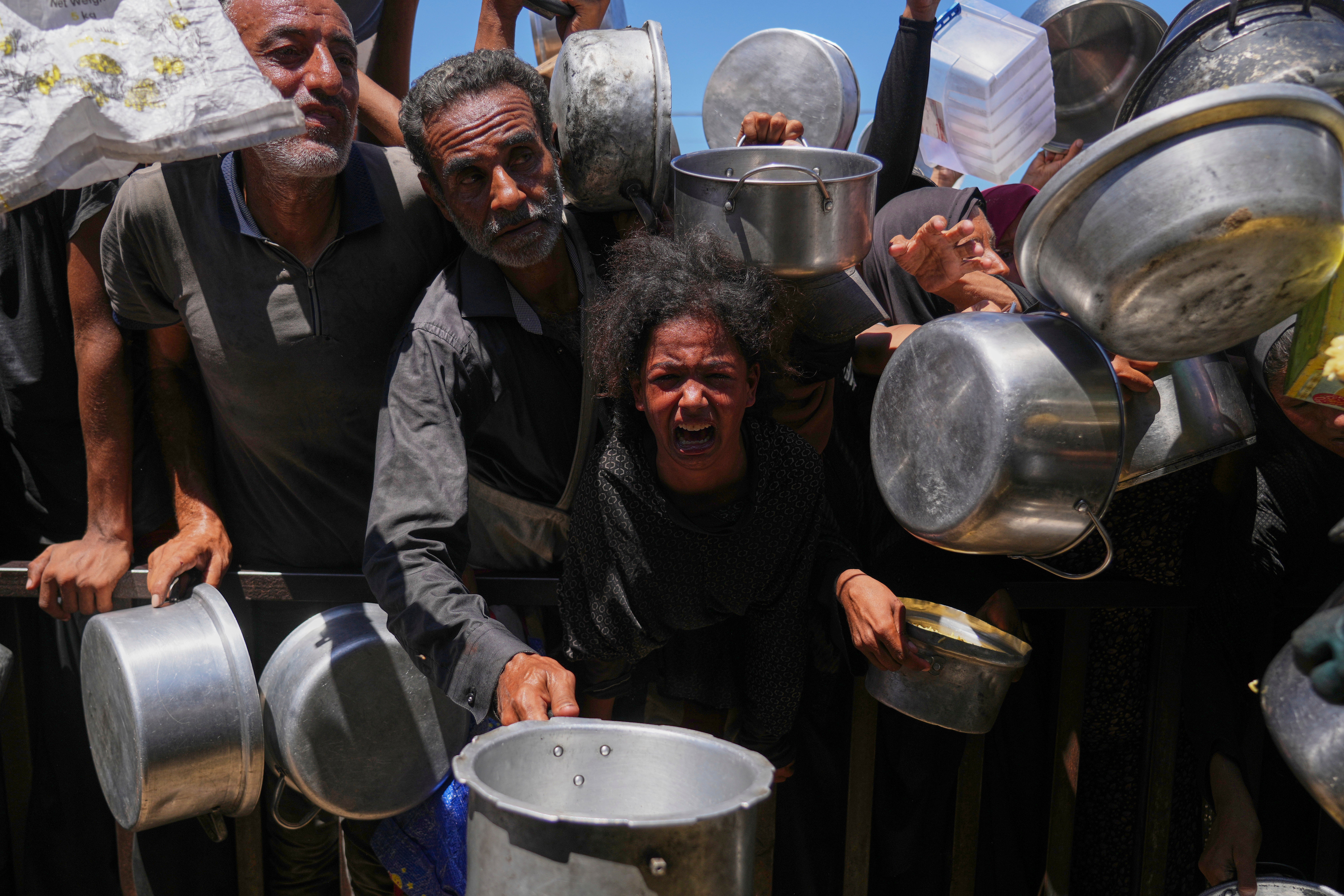 Palestinians are also facing starvation with warnings of famine