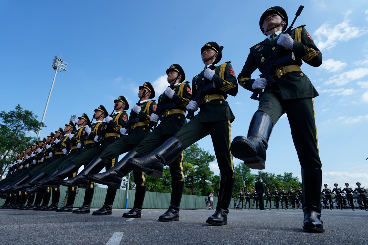 China is showing off its weaponry in a tightly controlled military parade
