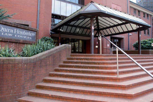 Adam Mahmood is on trial at Birmingham Crown Court (PA)