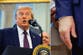 Trump blames the ‘so fake’ media for health rumors - but still sports a bruised hand in first appearance in days