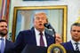Trump dismisses health rumors after announcing Space Command move