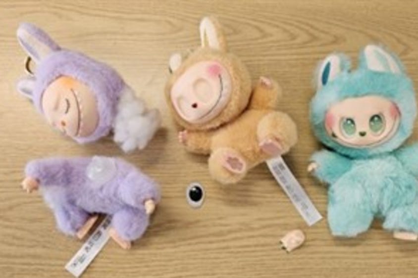 <p>Councils have sized thousands of fake Labubu dolls (North Somerset Council Trading Standards/PA)</p>
