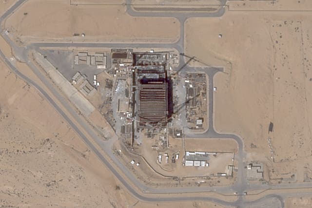 <p>This satellite photo provided by Planet Labs PBC shows the Shimon Peres Negev Nuclear Research Center near the city of Dimona, Israel, July 5, 2025. (Planet Labs PBC via AP)</p>
