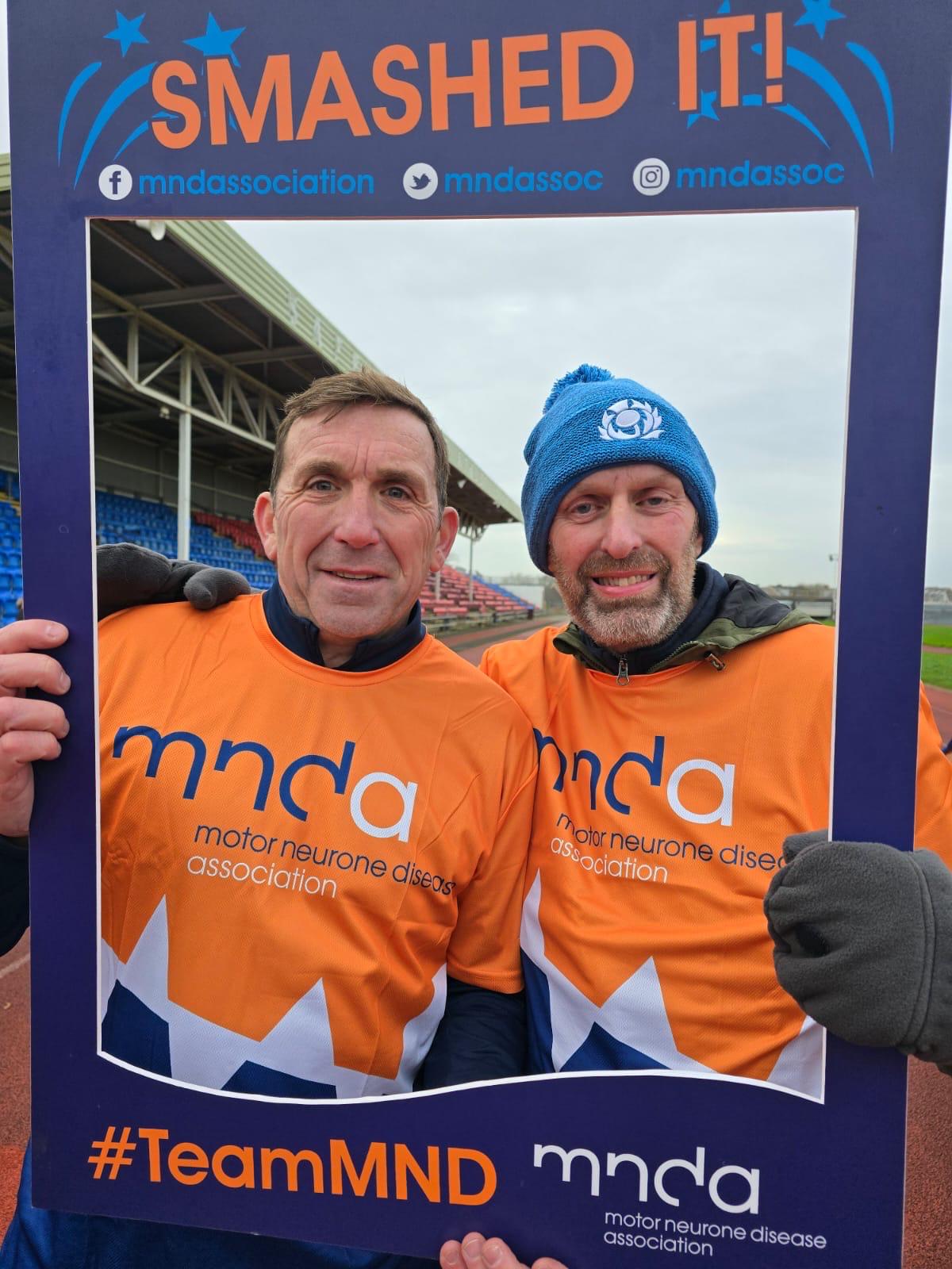 Mr Scott (right) with his best friend Justin Middleton