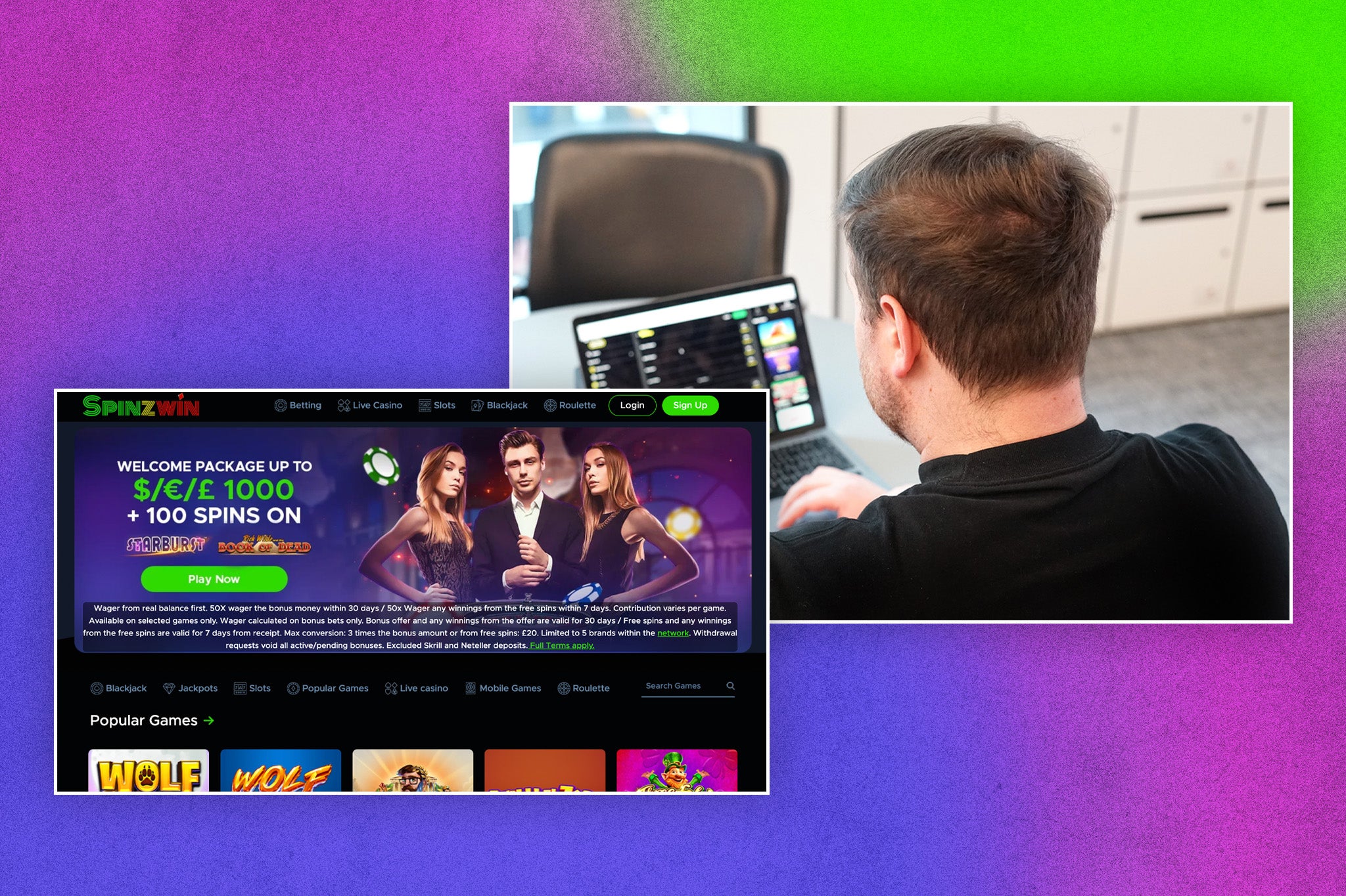 <p>Our casino writer has tested out the sign up process using the latest Spinzwin promo code</p>