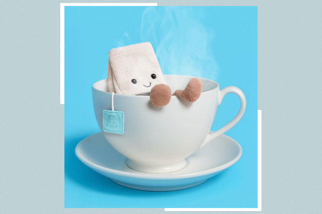 <p>The Jellycat steepy tea bag costs £25 </p>