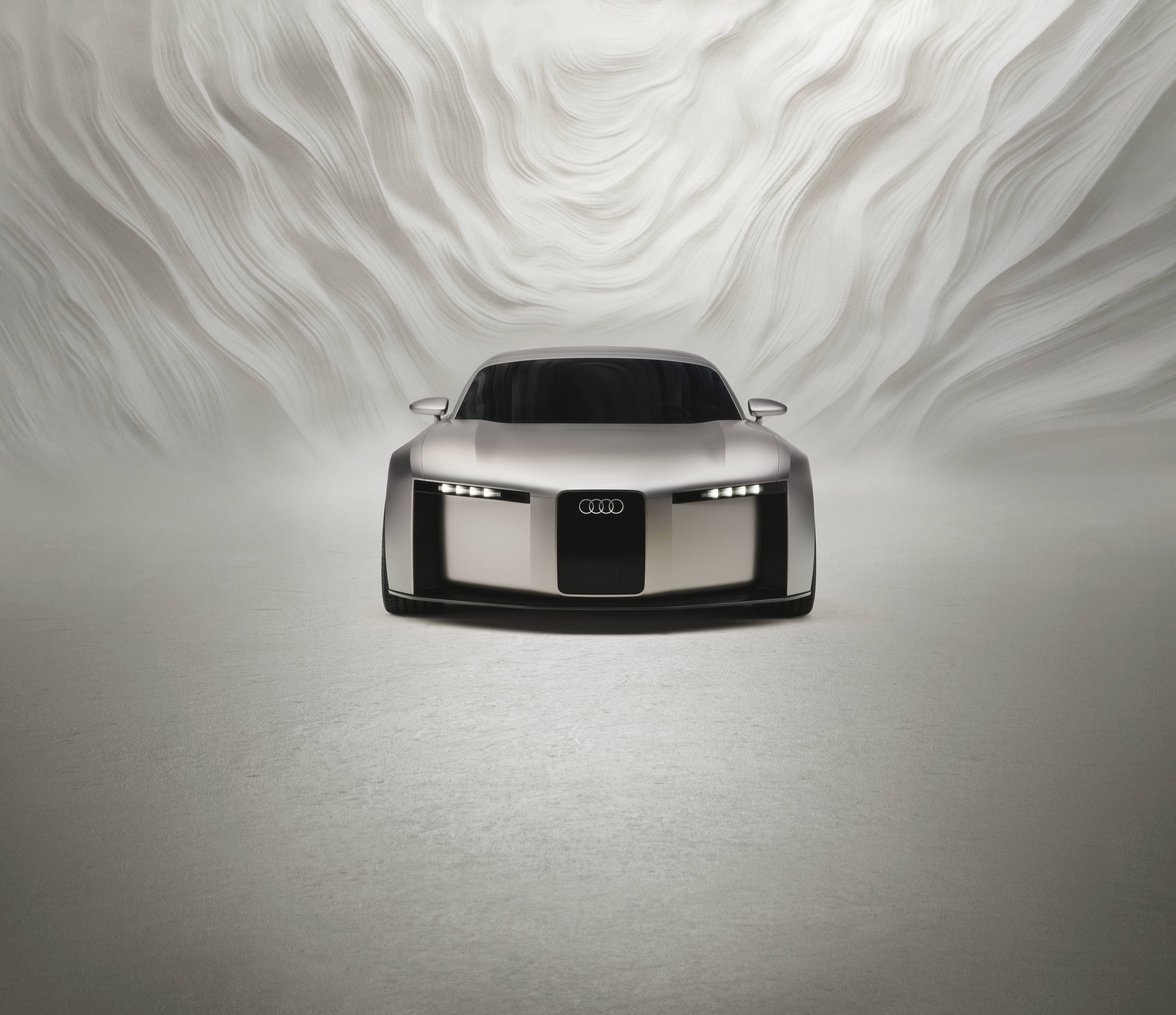 The Audi Concept C uses a more upright version of the traditional Audi grille that will be illuminated