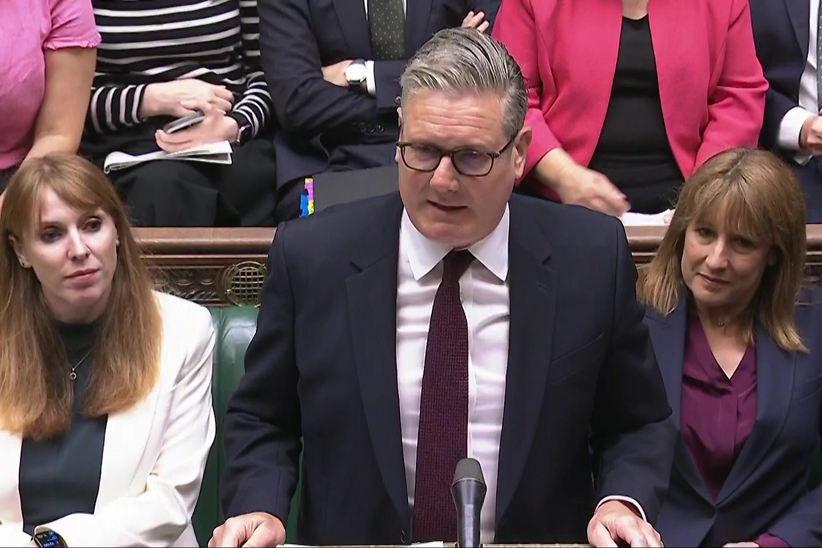 Keir Starmer has backed Angela Rayner but refused to guarantee her survival