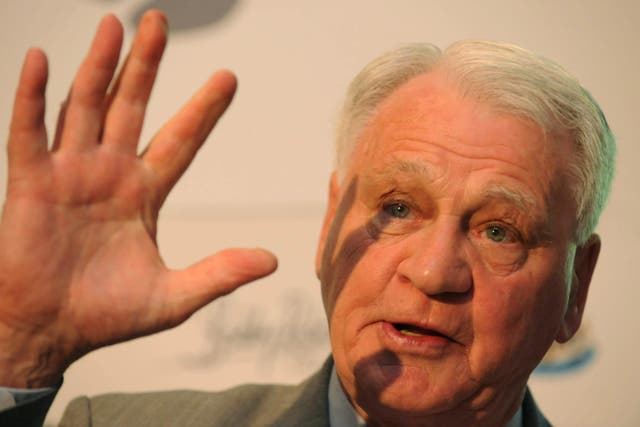 Sir Bobby Robson at the launch of his foundation in 2008 (Owen Humphreys/PA)