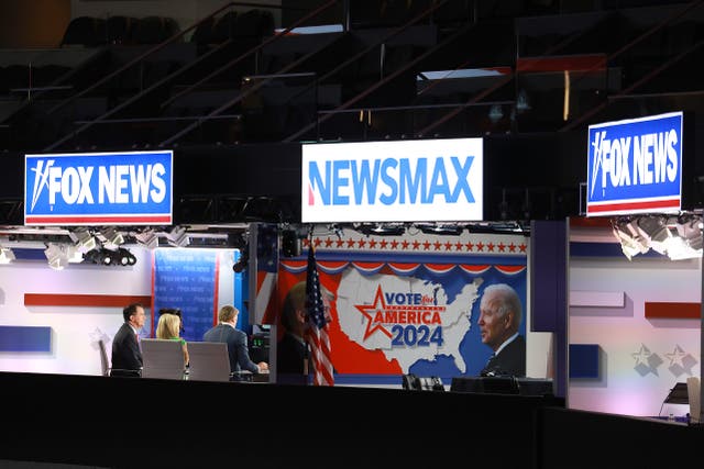 <p>Newsmax filed an antitrust lawsuit against Fox News, saying the network used its dominance to ‘coerce’ distributors to stifle competition </p>