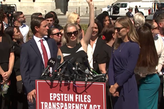 President Trump’s military flyover silences Epstein survivors telling their stories