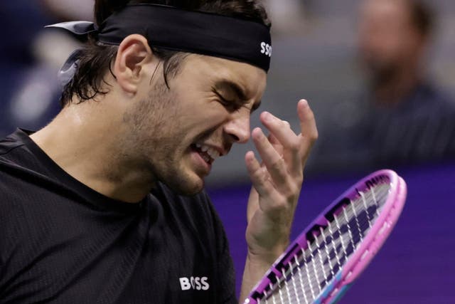 <p>Taylor Fritz was beaten by Novak Djokovic in the US Open quarter-finals </p>