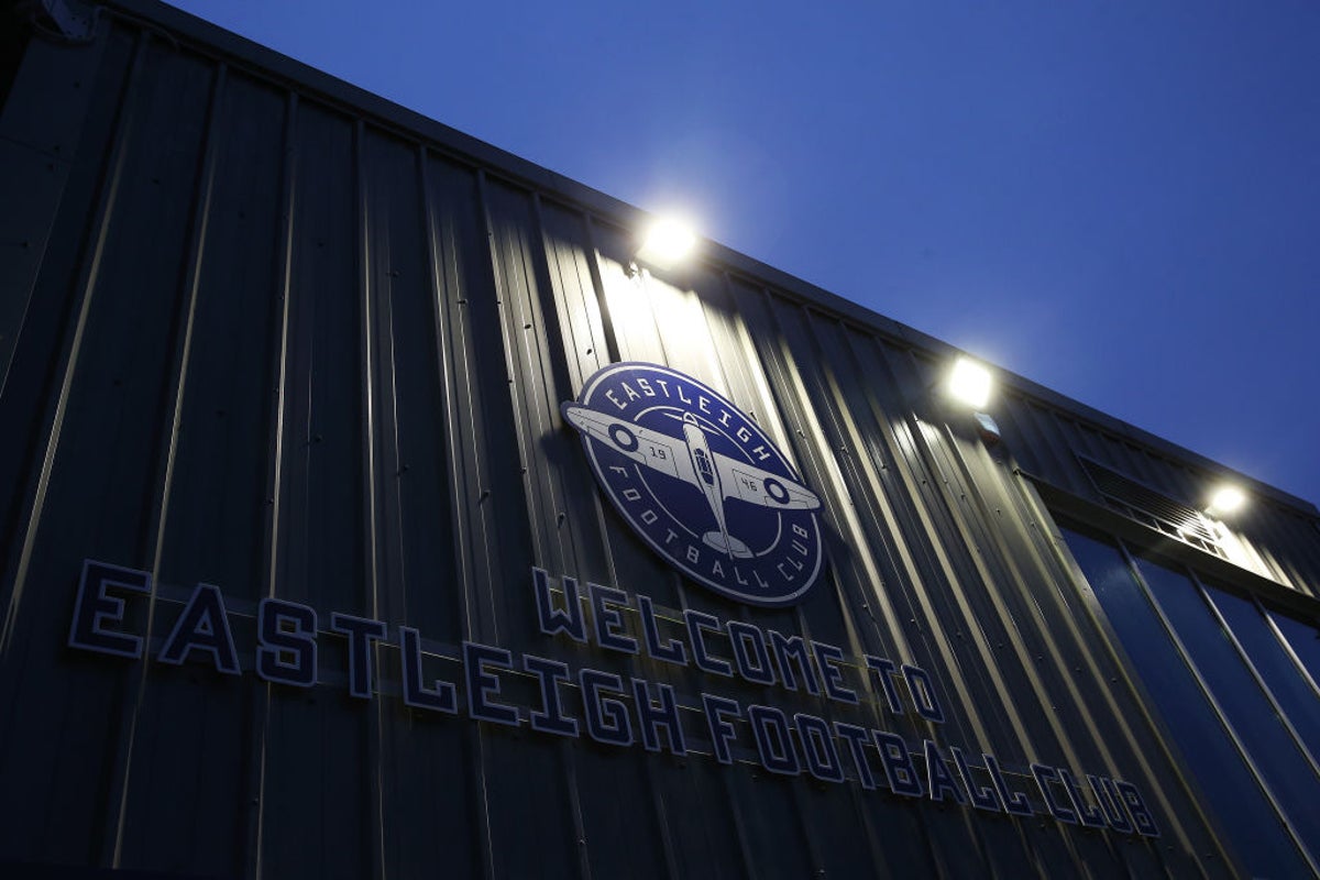 National League match abandoned after sickening head clash as player hospitalised National League match abandoned after sickening head clash as player hospitalised
