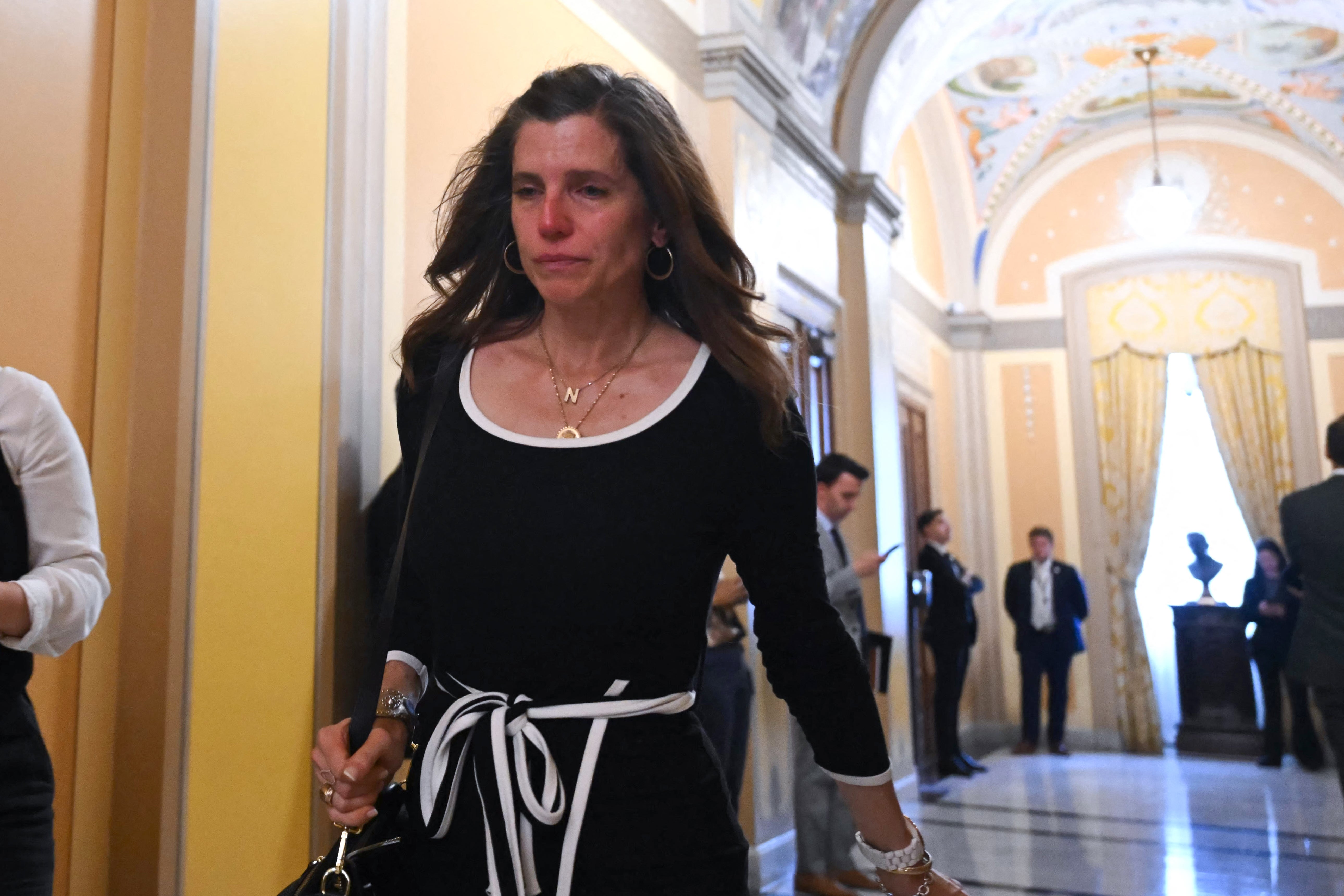 Mace has claimed that her call for the release of the Jeffrey Epstein files cost her the support of President Donald Trump – she famously left a hearing in tears last year after the survivors of Epstein’s abuse recounted their ordeals (AFP/Getty)