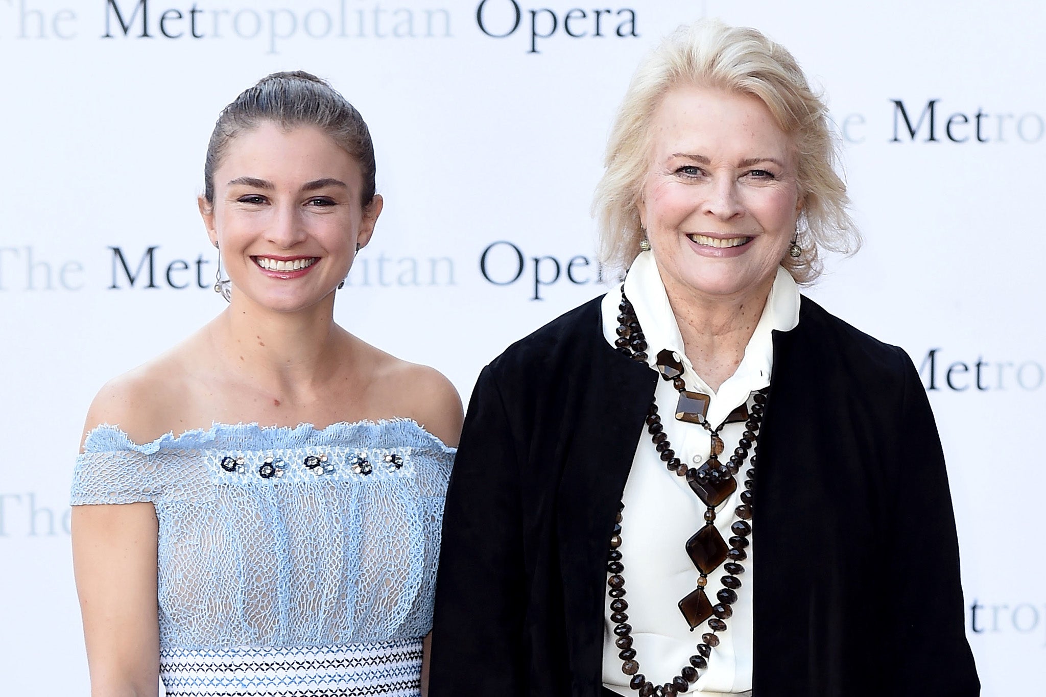 <p>Chloe Malle and Candice Bergen at the Metropolitan Opera House in 2016</p>
