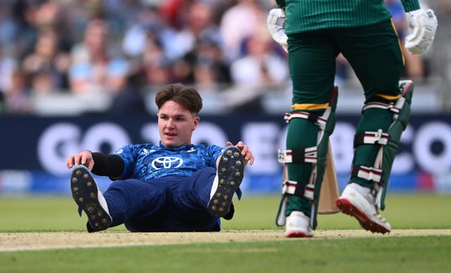 <p>Sonny Baker endured a difficult opening to his England career</p>