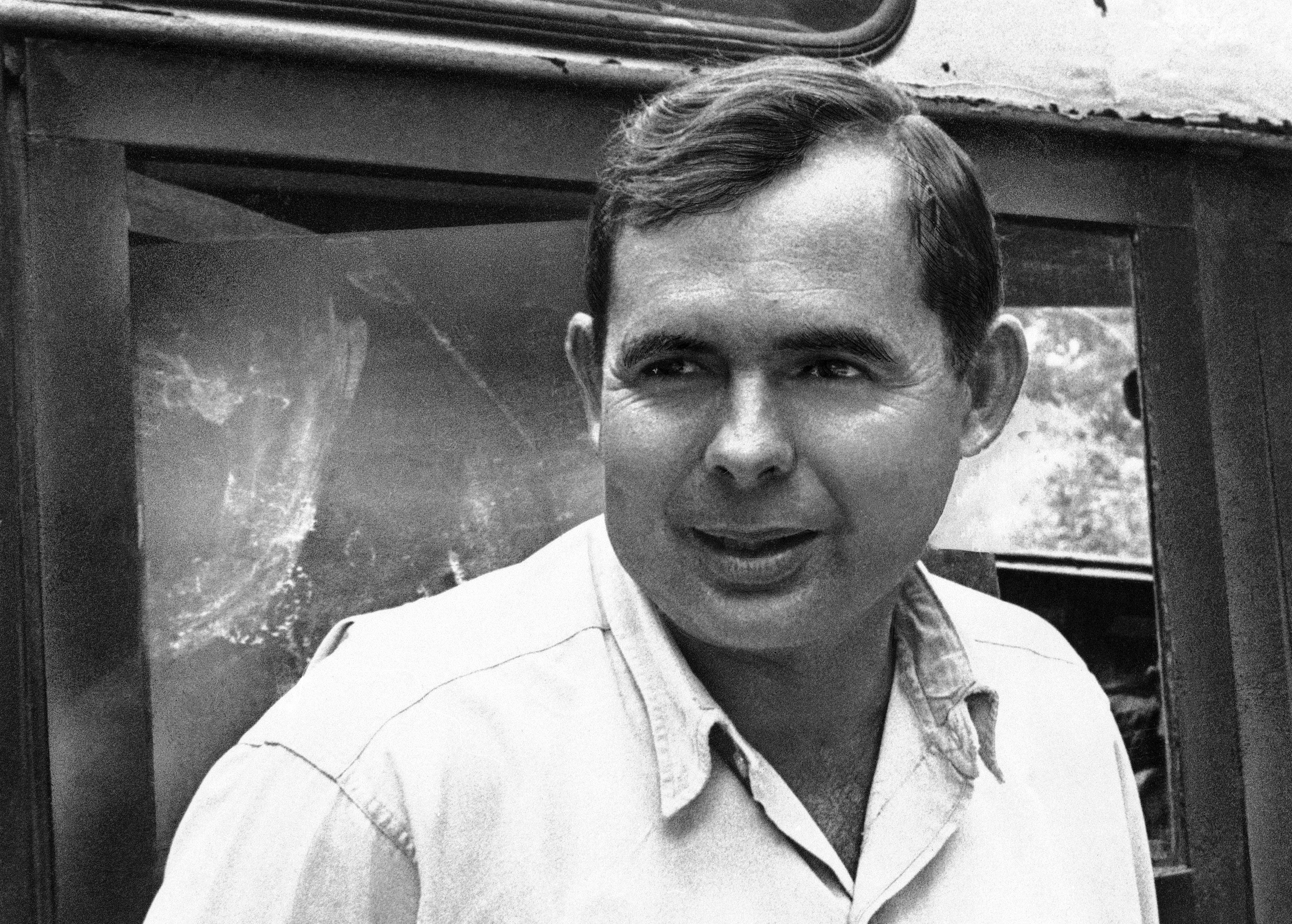 Patrick Hemingway, son of famed author Ernest Hemingway, stands for a photo in Tanzania on Feb. 28, 1969. (AP Photo/Nair, File)