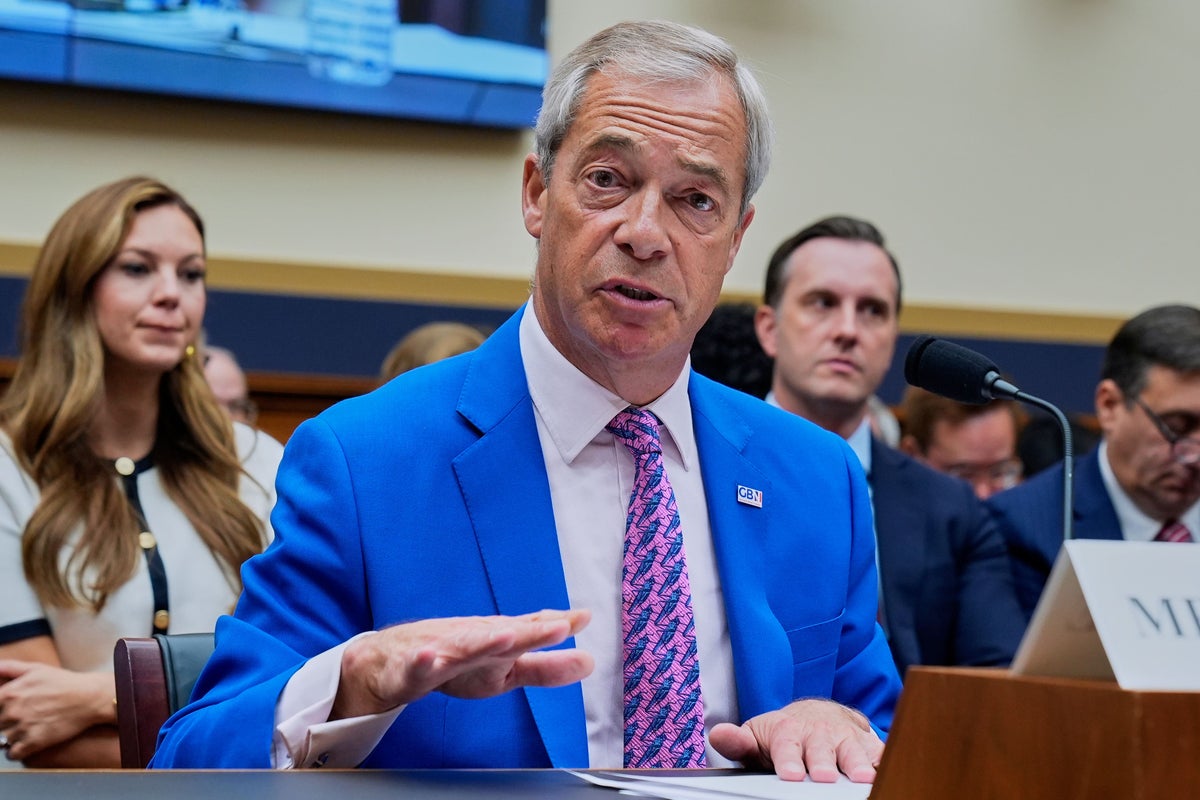 Farage Clashes With US Democrats Over UK Free Speech Restrictions