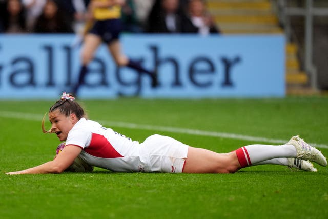 <p>Jess Breach bagged a hat-trick of tries against Samoa</p>