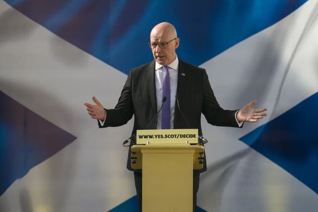 The First Minister was speaking on Thursday (Jane Barlow/PA)