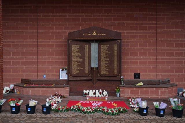 A total of 97 Liverpool fans died in the Hillsborough disaster (Peter Byrne/PA)