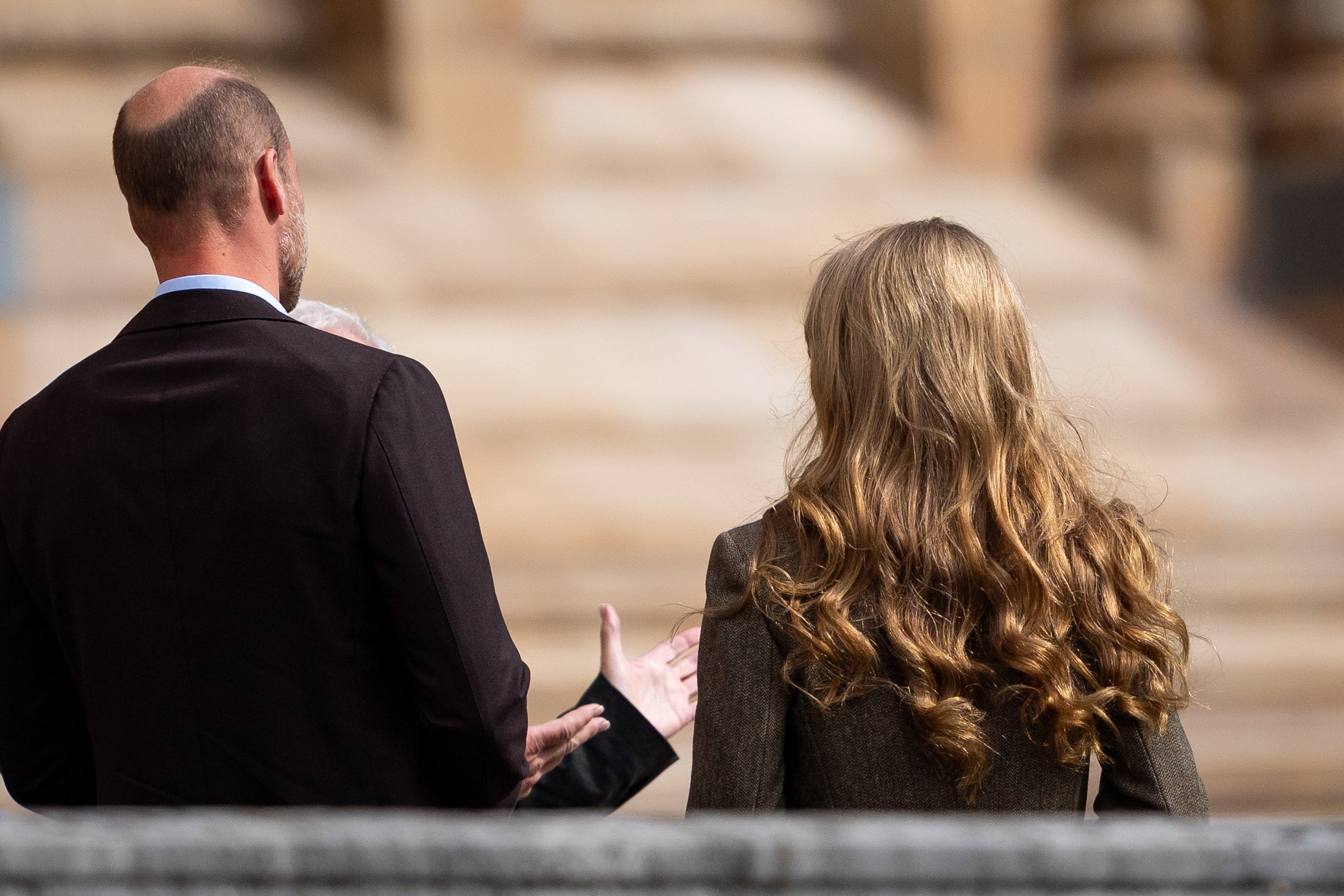 The Prince and Princess of Wales during their visit to the Natural History Museum
