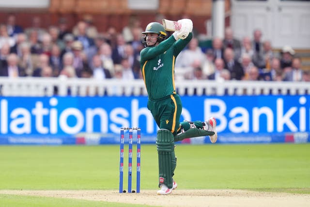 South Africa’s Matthew Breetzke top-scored for his team with 85 at Lord’s (PA)