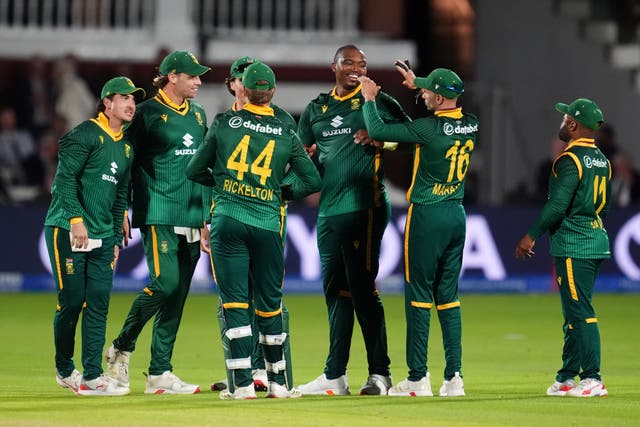 South Africa wrapped up the series at Lord’s (Adam Davy/PA)
