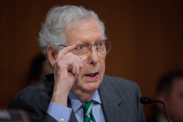 <p>Mitch McConnell was hospitalized over the weekend</p>