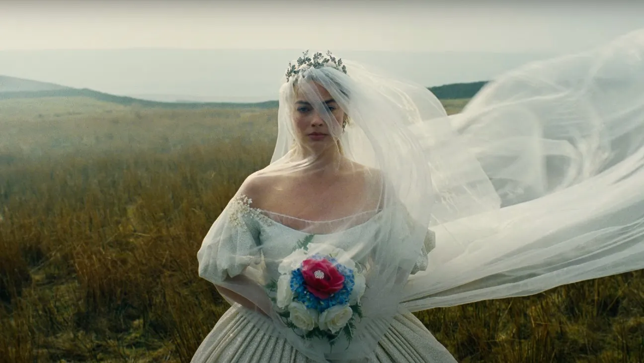 Margot Robbie in a still from the Wuthering Heights teaser