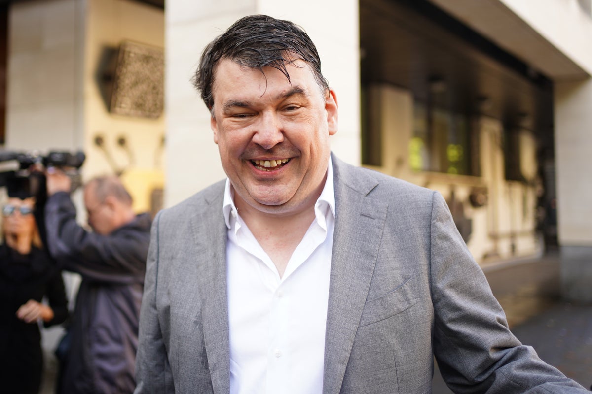 Graham Linehan arrives at court to face trial accused of harassing trans woman