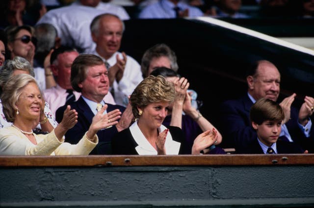 <p>Katharine, Duchess of Kent, Princess Diana, and Prince William in 1994</p>